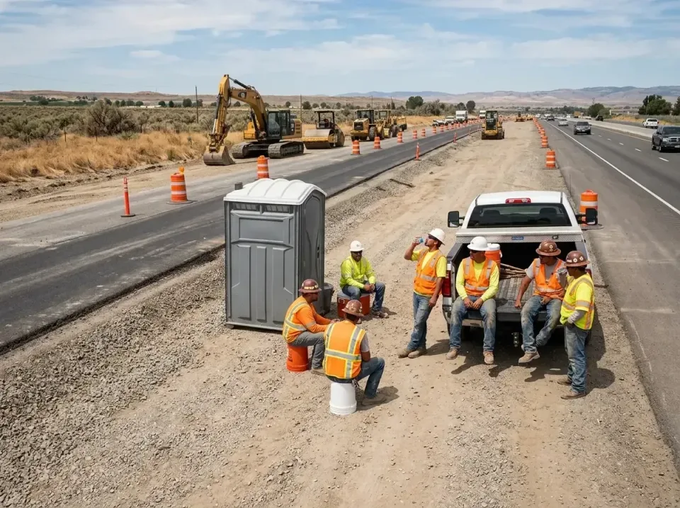 highway-road-construction-crew-007 — frequently asked questions, Porta Potty and Restroom Rentals in Woodlake, VA
